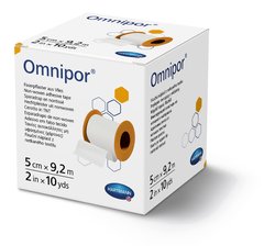 Пластир фіксуючий з нетканого матеріалу Omnipor® / Омніпор 5 см х 9,2 м 1шт