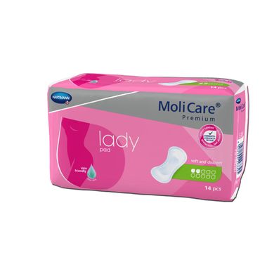 Прокладки урологічні при нетриманні сечі легкого ступеня MoliCare® Premium lady pad 2 краплі 14шт/пак