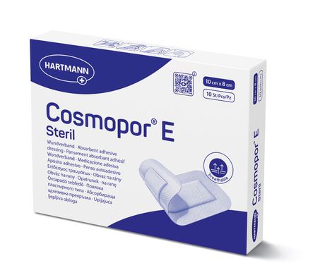 Пов’язка пластирна Cosmopor® E steril / Космопор Е стеріл 20см х 10см 10шт