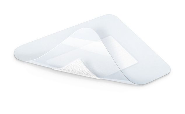 Пов’язка плівкова прозора з абсорбуючою подушечкою Cosmopor® Transparent 9см х 10см 5шт/упаковка