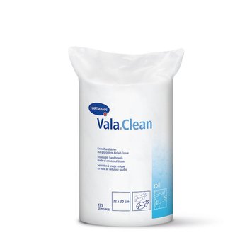 Одноразові рушники для рук Vala®Clean roll / Вала Клін ролл 175шт/рул