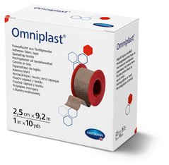 Пластир фіксуючий текстильний Omniplast® / Омніпласт 2,5 см х 9,2 м 1шт