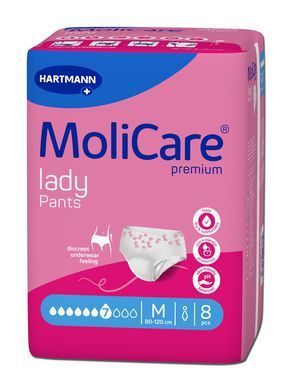 Труси поглинаючі для жінок MoliCare&reg; premium lady Pants 7 крапель M 8шт/пак
