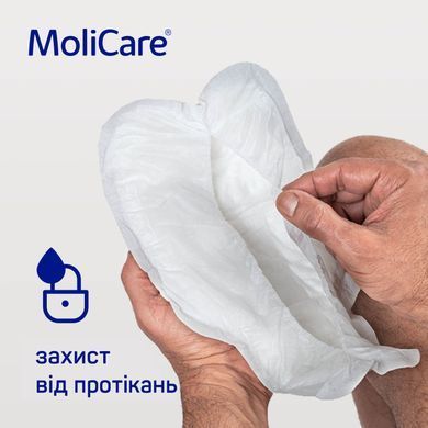 MoliCare&reg; Premium MEN PAD 5 крапель &mdash; чоловічі абсорбуючі прокладки V-подібної форми з манжетами, 14 шт