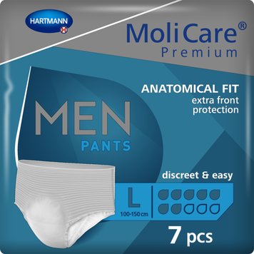 Труси поглинаючі для чоловіків MoliCare® Premium MEN PANTS 7 крапель L 7шт/пак