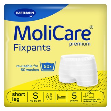 Еластичні штанці для фіксації прокладок короткі MoliCare® Premium Fixpants S 5шт