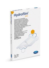 Пов’язка плівкова прозора з абсорбуючою подушечкою Hydrofilm® Plus / Гідрофілм Плюс 9х15см 5шт/упаковка