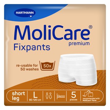 Еластичні штанці для фіксації прокладок короткі MoliCare® Premium Fixpants L 5шт