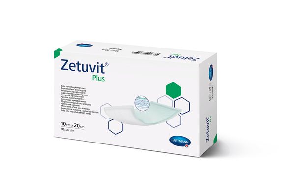 Пов'язка сорбційна Zetuvit® Plus / Цетувіт Плюс 10см х 20см 1шт