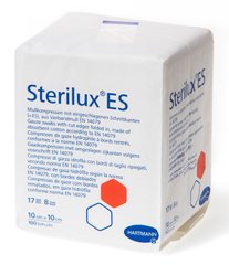 Марлеві серветки Sterilux® ES, 10см х 10см, нестерильні, 100шт. в упаковці