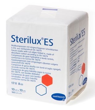 Марлеві серветки Sterilux® ES, 10см х 10см, нестерильні, 100шт. в упаковці