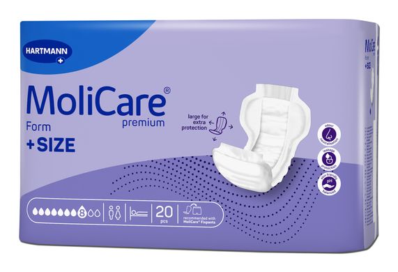 Прокладки анатомічної форми при нетриманні MoliCare® Premium Form +SIZE 8 крапель 20шт