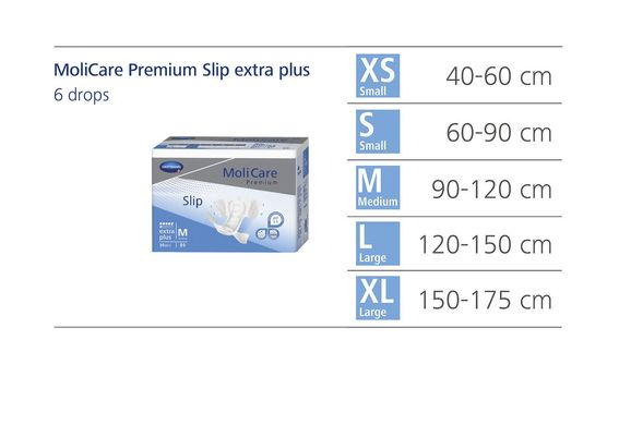 Підгузки для дорослих, які страждають на нетримання MoliCare Premium Slip extra plus S 10шт/пак