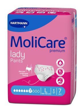 Труси поглинаючі для жінок MoliCare&reg; premium lady Pants 7 крапель L 7шт/пак