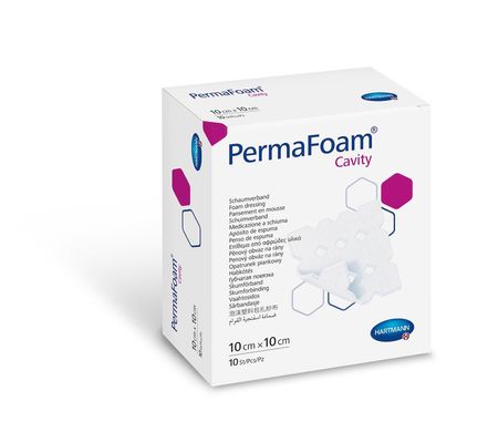 Пов'язка губчата PermaFoam® Cavity / ПермаФоам Кавіті 10см х 10см 1шт