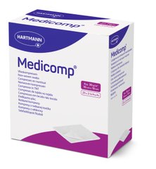 Серветка з нетканого матеріалу Medicomp® / Медікомп 10см х 10см, 2шт. в пакунку