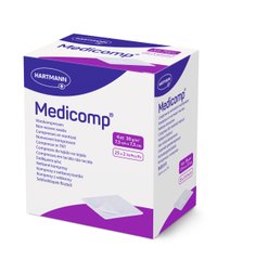 Серветка з нетканого матеріалу Medicomp® / Медікомп 7,5см х 7,5см, 2шт. в пакунку