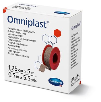 Пластир фіксуючий текстильний Omniplast® / Омніпласт 1,25 см х 5 м 1шт