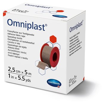 Пластир фіксуючий текстильний Omniplast® / Омніпласт 2,5 см х 5 м 1шт