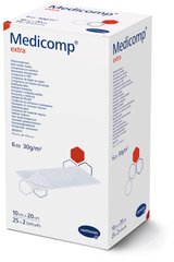 Серветки з нетканого матеріалу Medicomp® extra / Медікомп Екстра 10см х 20см, 2шт. в пакунку