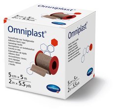 Пластир фіксуючий текстильний Omniplast® / Омніпласт 5 см х 5 м 1шт