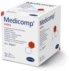 Серветки з нетканого матеріалу Medicomp® extra / Медікомп Екстра 5см х 5см, 2шт. в пакунку