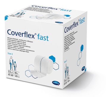 Постійно еластичний трубчастий бинт Coverflex® fast / Коверфлекс фаст Розмір 3, 7,5cм x 10м