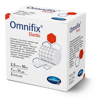 Пластир еластичний фіксуючий на нетканій основі Omnifix® Elastic / Омніфікс Еластік 2,5см х 10м 2шт