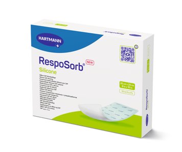 Силіконова пов'язка з суперабсорбуючим полімером RespoSorb® Silicone 20см х 25см 1шт