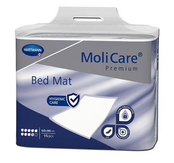 Пелюшка поглинаюча гігієнічна з СУПЕРАБСОРБЕНТОМ MoliCare® Premium Bed Mat 9 крапель 60x90 см 15шт/пак