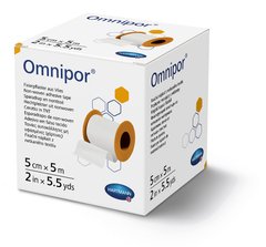 Пластир фіксуючий з нетканого матеріалу Omnipor® / Омніпор 5 см х 5 м 1шт