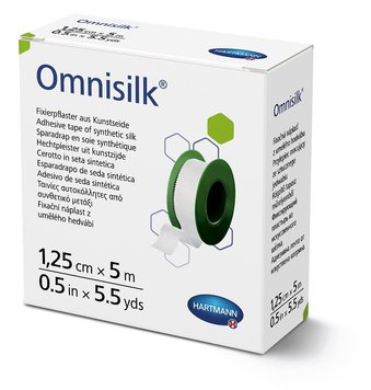 Пластир фіксуючий зі штучного шовку Omnisilk® / Омнісілк 1,25 см х 5 м 1шт