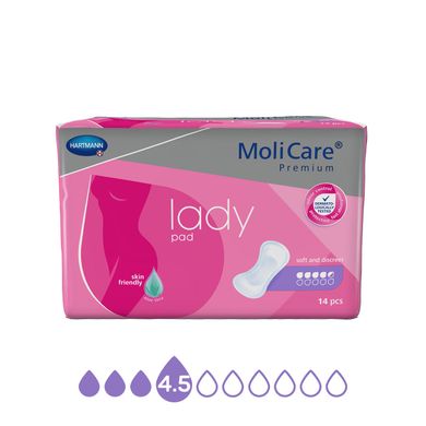 Прокладки урологічні при нетриманні сечі легкого ступеня MoliCare® Premium lady pad 4.5 краплі 14шт/пак