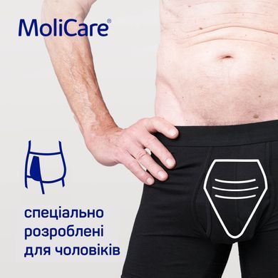 MoliCare&reg; MEN PAD 2 краплі &mdash; чоловічі абсорбуючі прокладки у формі &laquo;кишені&raquo;, 14 шт