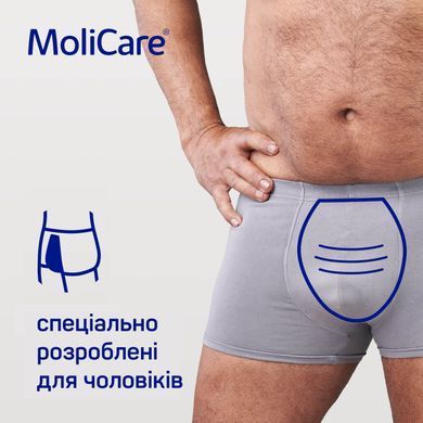 MoliCare&reg; Premium MEN PAD 4 краплі &mdash; чоловічі абсорбуючі прокладки V-подібної форми з манжетами, 14 шт