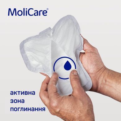 MoliCare&reg; Premium MEN PAD 4 краплі &mdash; чоловічі абсорбуючі прокладки V-подібної форми з манжетами, 14 шт