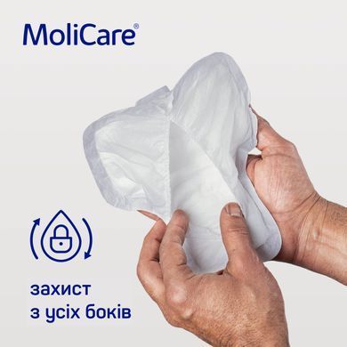 MoliCare&reg; Premium MEN PAD 4 краплі &mdash; чоловічі абсорбуючі прокладки V-подібної форми з манжетами, 14 шт