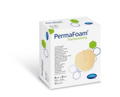 Пов'язка губчата PermaFoam® Tracheostomy / ПермаФоам Трахеостомі 8 см х 8 см 1шт